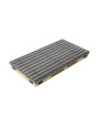 Ștergător de picioare încastrabil ACO Vario 2.0 Hybrid, cu tavă din beton cu polimeri și grătar benzi textile si profile perie, 600x400x80mm