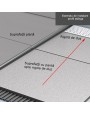Profil din inox pentru compensare panta dus, ACO ShowerStep, stanga, lungime 1490mm, inaltime 12.5mm, finisaj mat