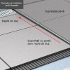Profil din inox pentru compensare panta dus, ACO ShowerStep, dreapta, lungime 1490mm, inaltime 12.5mm, finisaj mat