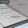 Profil din inox pentru compensare panta dus, ACO ShowerStep, dreapta, lungime 1490mm, inaltime 12.5mm, finisaj mat