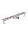 Rigola de dus din inox ACO ShowerDrain C  cu flansa orizontala, gratar Slot, lungime 685mm, h=92mm