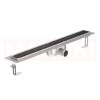 Rigola de dus din inox ACO ShowerDrain C  cu flansa orizontala, gratar Tile, lungime 685mm, h=92mm