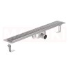 Rigola de dus din inox ACO ShowerDrain C  cu flansa orizontala, gratar Square, lungime 885mm, h=92mm
