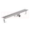 Rigola de dus din inox ACO ShowerDrain C  cu flansa orizontala, gratar Slot, lungime 985mm, h=92mm