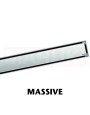 Rigola de dus din inox ACO ShowerDrain C  cu flansa orizontala, gratar Massive, lungime 1085mm, h=92mm