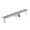 Rigola de dus din inox ACO ShowerDrain C  cu flansa orizontala, gratar Square, lungime 1185mm, h=92mm