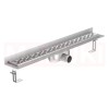 Rigola de dus din inox ACO ShowerDrain C  cu flansa perete, gratar Slot, lungime 785mm, h=92mm