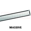 Rigola de dus din inox ACO ShowerDrain C  cu flansa perete, gratar Massive, lungime 785mm, h=92mm