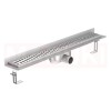 Rigola de dus din inox ACO ShowerDrain C  cu flansa perete, gratar Wave, lungime 985mm, h=92mm