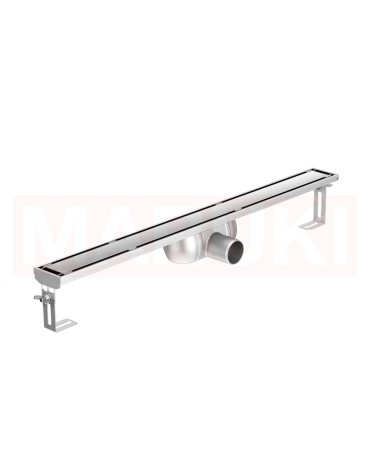 Rigola de dus din inox ACO ShowerDrain C  fara flansa, gratar Massive, lungime 585mm, h=92mm