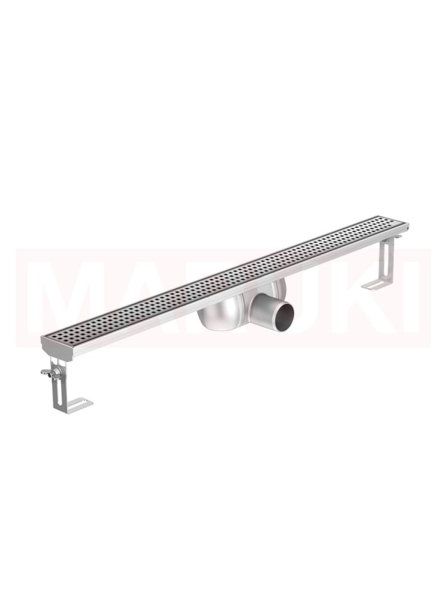 Rigola de dus din inox ACO ShowerDrain C  fara flansa, gratar Square, lungime 785mm, h=92mm