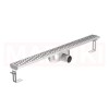Rigola de dus din inox ACO ShowerDrain C  fara flansa, gratar Wave, lungime 885mm, h=92mm