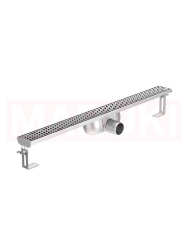 Rigola de dus din inox ACO ShowerDrain C  fara flansa, gratar Square, lungime 1085mm, h=92mm
