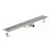 Rigola de dus din inox ACO ShowerDrain C  cu flansa orizontala, gratar Square, lungime 885mm, h=69mm