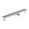 Rigola de dus din inox ACO ShowerDrain C  cu flansa orizontala, gratar Square, lungime 1085mm, h=69mm