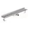 Rigola de dus din inox ACO ShowerDrain C  cu flansa perete, gratar Square, lungime 585mm, h=69mm