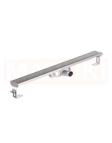 Rigola de dus din inox ACO ShowerDrain C  fara flansa, gratar Square, lungime 685mm, h=69mm