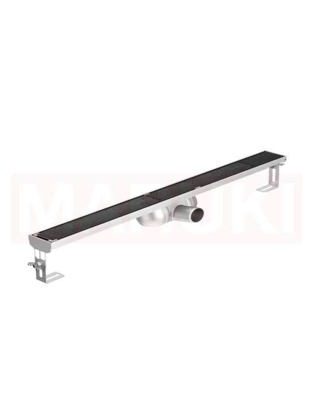 Rigola de dus din inox ACO ShowerDrain C  fara flansa, gratar Tile, lungime 885mm, h=69mm