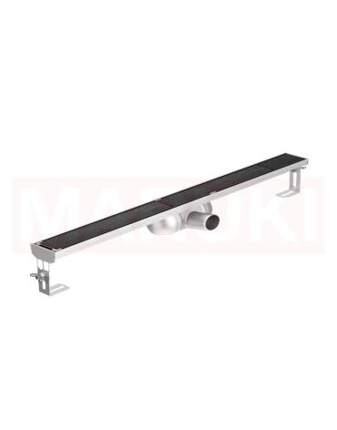 Rigola de dus din inox ACO ShowerDrain C  fara flansa, gratar Tile, lungime 985mm, h=69mm