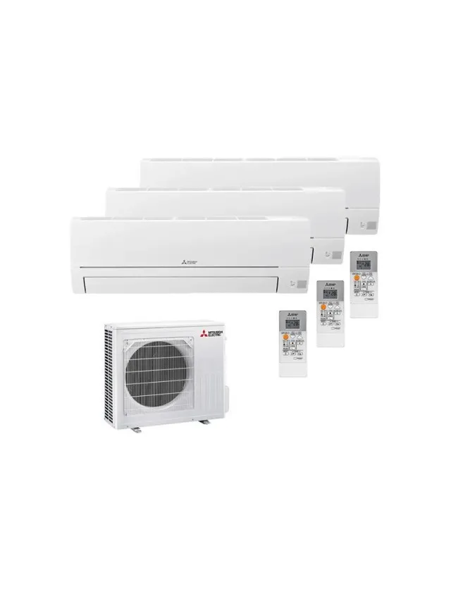 Aparat de aer condiționat multisplit Mitsubishi Electric cu trei unități interne MSZ-HR25VF 9000 BTU 