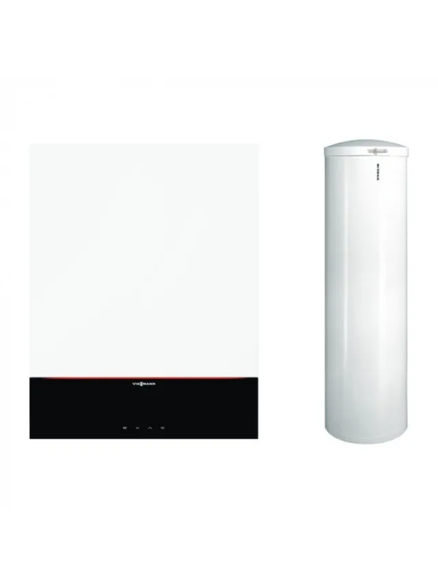 Pachet centrala termica Viessmann Vitodens 200-W 25kW cu afisaj digital 3.5" cu boiler monovalent Vitocell 200 litri