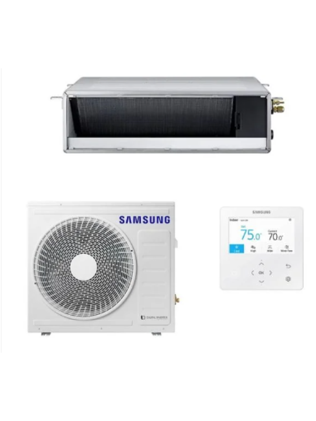 Aparat aer conditionat de tip duct Samsung 12000 BTU MSP AC035RNMDKG/EU + AC035RXADKG/EU, garantie 48 luni