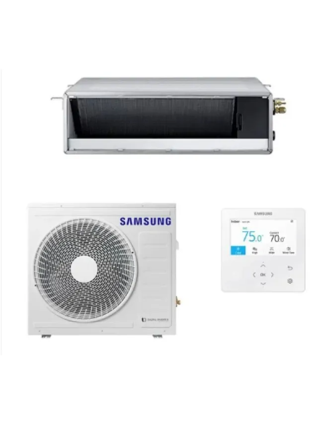 Aparat aer conditionat de tip duct Samsung 42000 BTU MSP HEE AC120BNMPKG/EU + AC120BXAPNG/EU +telecomanda MWR-WG01JN, garantie 48 luni