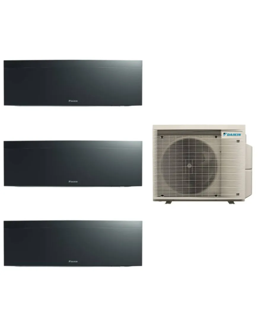 Aparat de aer condiționat multisplit Daikin EMURA cu două unități interne 7000 și una de 12000 BTU Black -garanție 60 luni