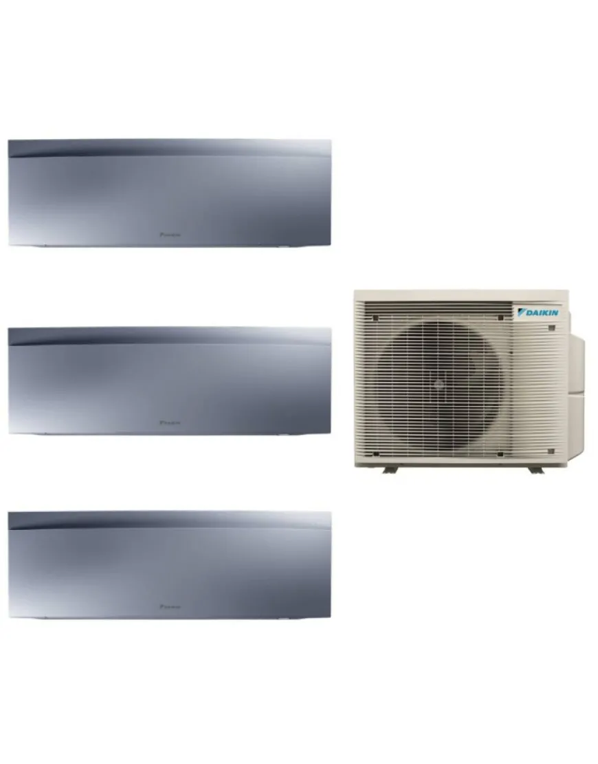 Aparat de aer condiționat multisplit Daikin EMURA cu două unități interne 9000 și una de 12000 BTU Silver - garanție 60 luni