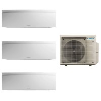 Aparat de aer conditionat triplu-split Daikin Emura Alb, 12000 BTU + 2*7000 BTU, FTXJ35AW + 2* FTXJ20AW + 3MXM68A, 5 ani Garantie, Flash Streamer, Ioni de Argint, Efect Coanda si Senzor de prezenta