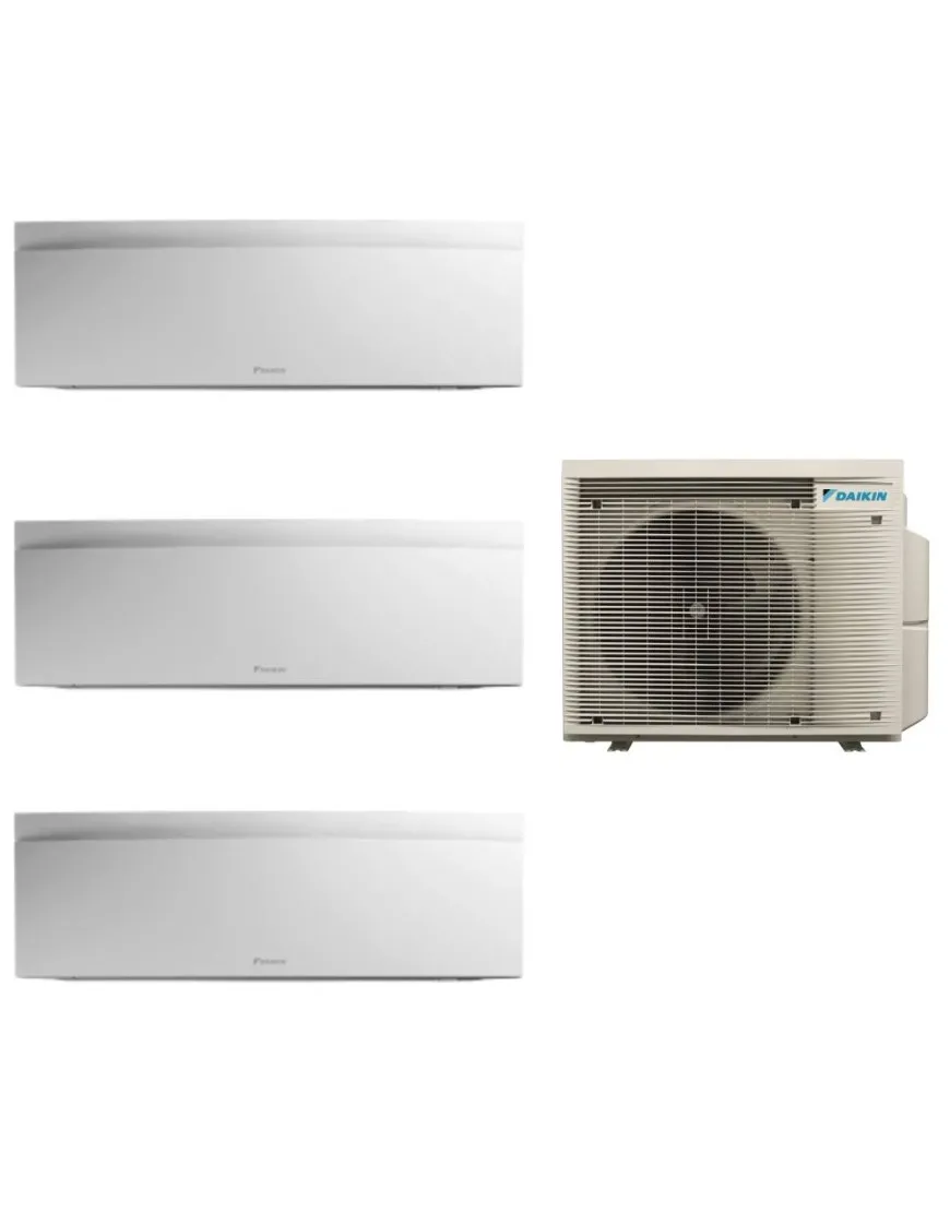 Aparat de aer condiționat multisplit Daikin EMURA cu două unități interne 7000 și una de 12000 BTU White - garanție 60 luni