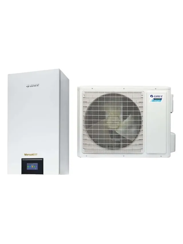 Pompa de caldura split Gree Versati III GRS-CQ10PD/NHH2-E(I)/GRS-CQ10PD/NHH2-E(O) pentru incalzire si racire 9.5kW, garanție 72 luni