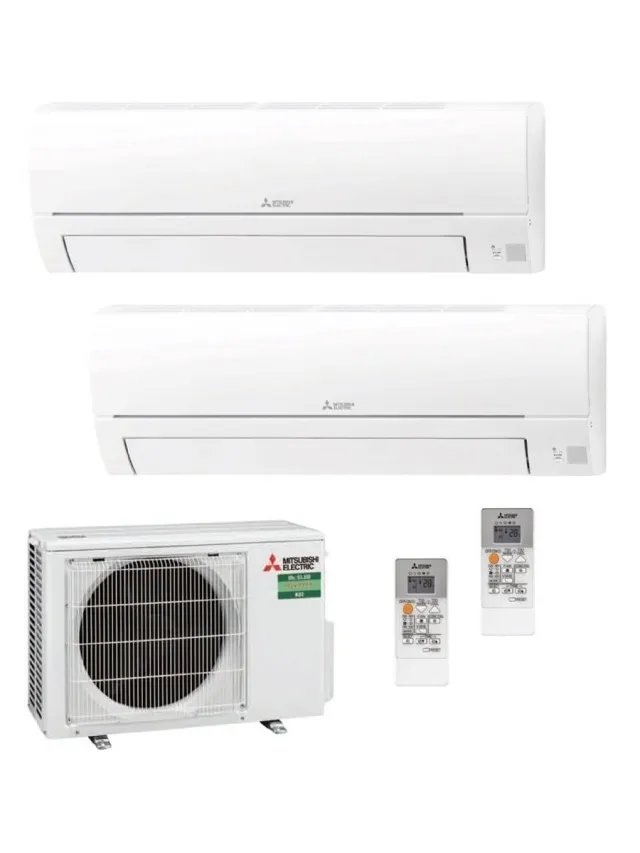 Aparat de aer condiționat multisplit Mitsubishi Electric cu doua unitati interne 9000 BTU MXZ-2HA50VF+2xMSZ-HR25VFK