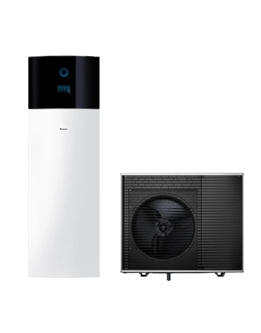 Pompa de caldura Daikin Altherma 4 H F 6kW R290 (Propan) EPVX10S18A9W-EPSK06AV3, trifazata pentru incalzire, racire si apa calda menajera, cu rezervor de 180L si incalzitor de rezerva 9kW, garanție 60 luni