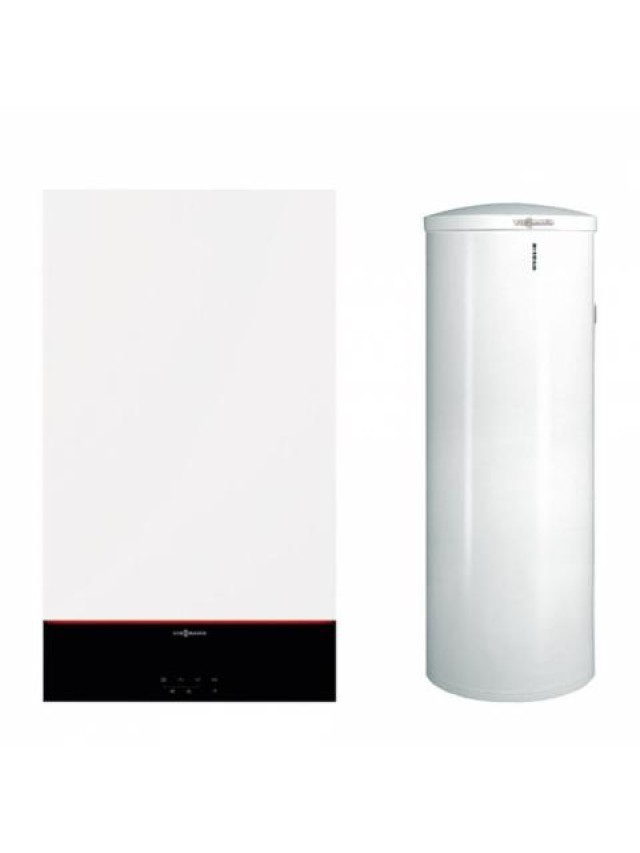 Pachet centrala termica Viessmann Vitodens 100-W S1 25kW cu boiler monovalent Vitocell 200 litri + CADOU 12 Luni Extragarantie