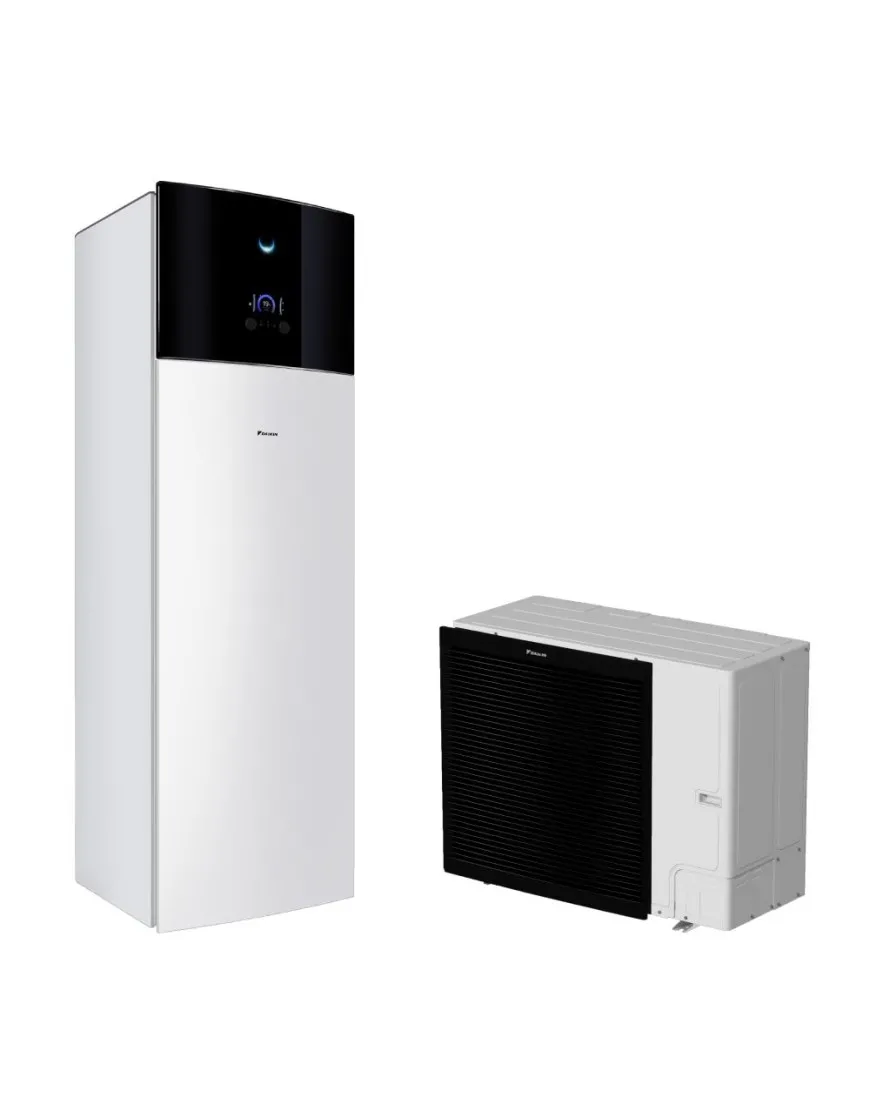 Pompă de căldură pentru încălzire și apă caldă menajeră Daikin Altherma 3 R F 14kW EBVH16S18D9W-ERLA14DW cu rezervor de 180L, garanție 60 luni
