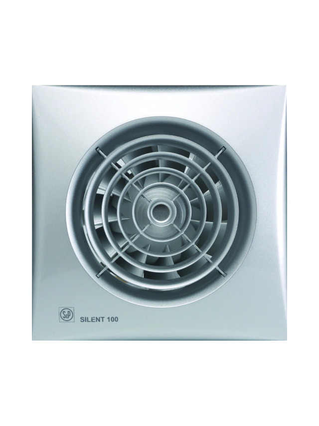 Ventilator de extracție pentru baie Soler & Palau Silent 100 CZ Silver 12V