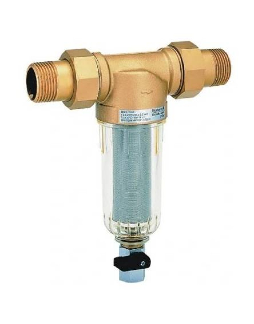 Filtru cu purjare FF 06 – 1 ¼ AA, sită din inox 100microni, racord cu semi-olandezi, DN25