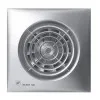 Ventilator de extractie pentru baie Soler & Palau Silent 100 CZ Silver, DN 100 mm, putere 8W, protectie IP45, debit 95 m³/h