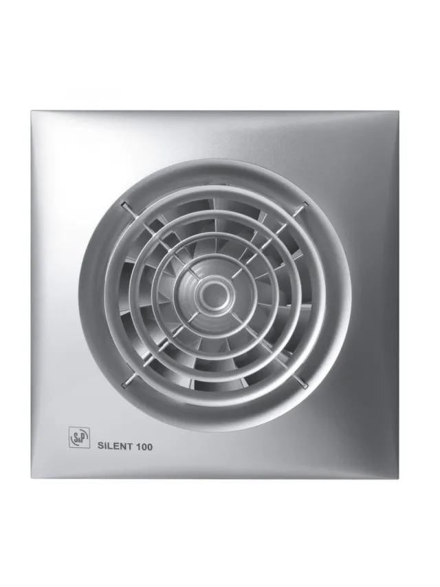 Ventilator de extracție pentru baie Soler & Palau Silent 100 CZ Silver