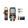 Testo 570s Set Vacuum cu clește ampermetric - Manifold digital inteligent cu sonde wireless de vacuum și de temperatură tip clește, plus clește ampermetric