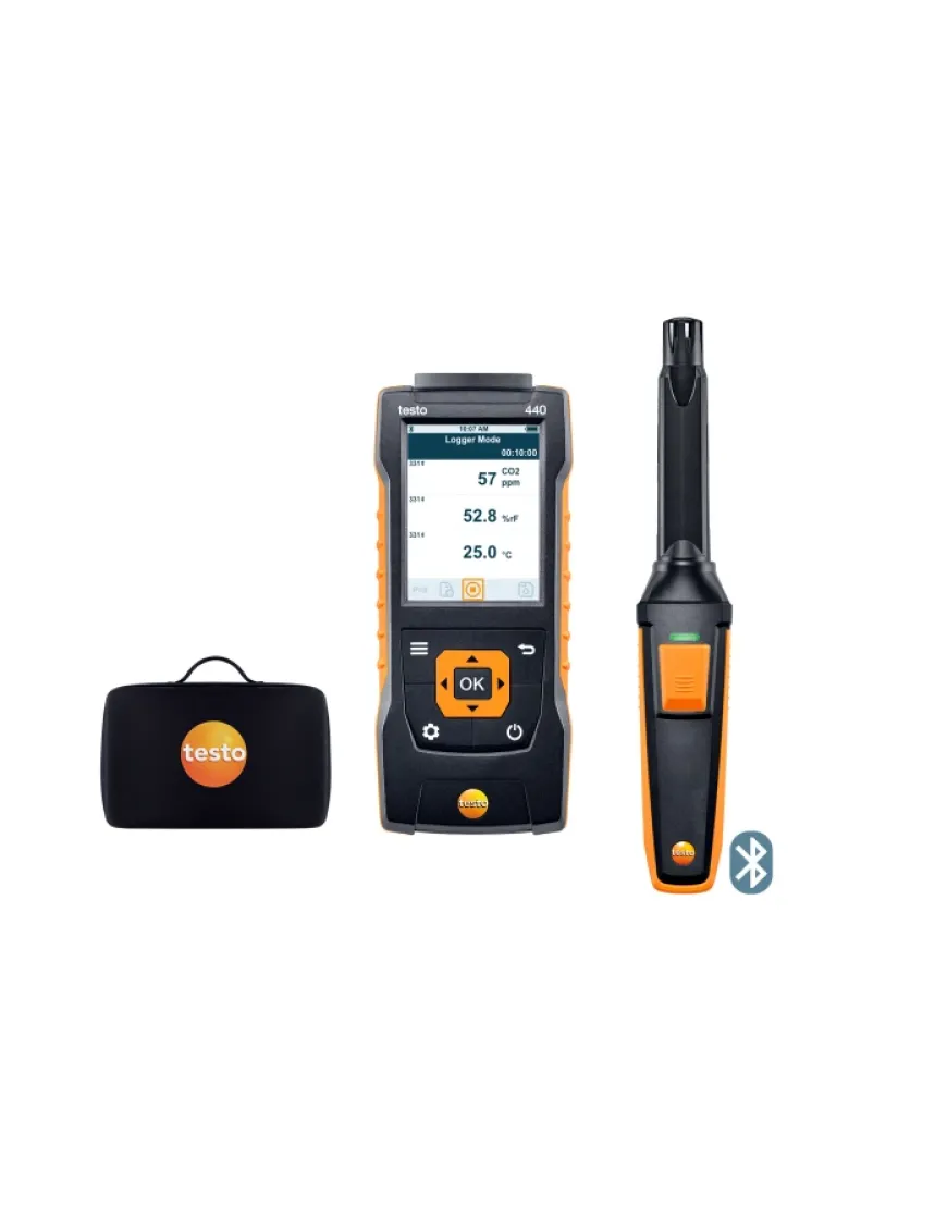 testo 440 Set pentru CO₂ cu Bluetooth