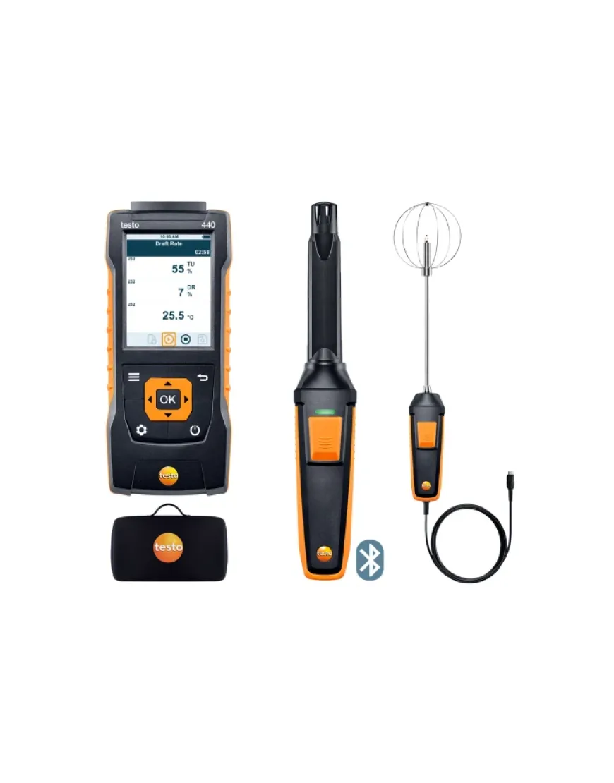 Testo 440 - Set pentru confortul ambiental cu Bluetooth