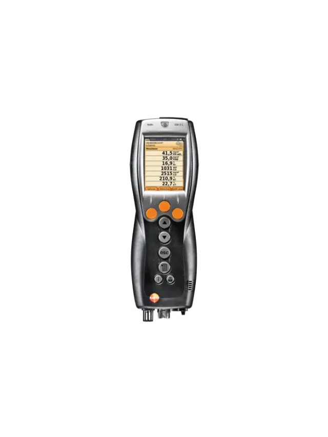 Testo 330-1 LL - Analizor de gaze de ardere cu 3 senzori longlife și accesorii