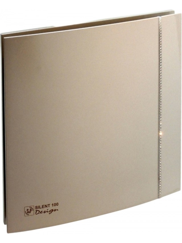 Ventilator de extracție pentru baie Soler & Palau Silent 100 CZ Champagne Design Swarovski