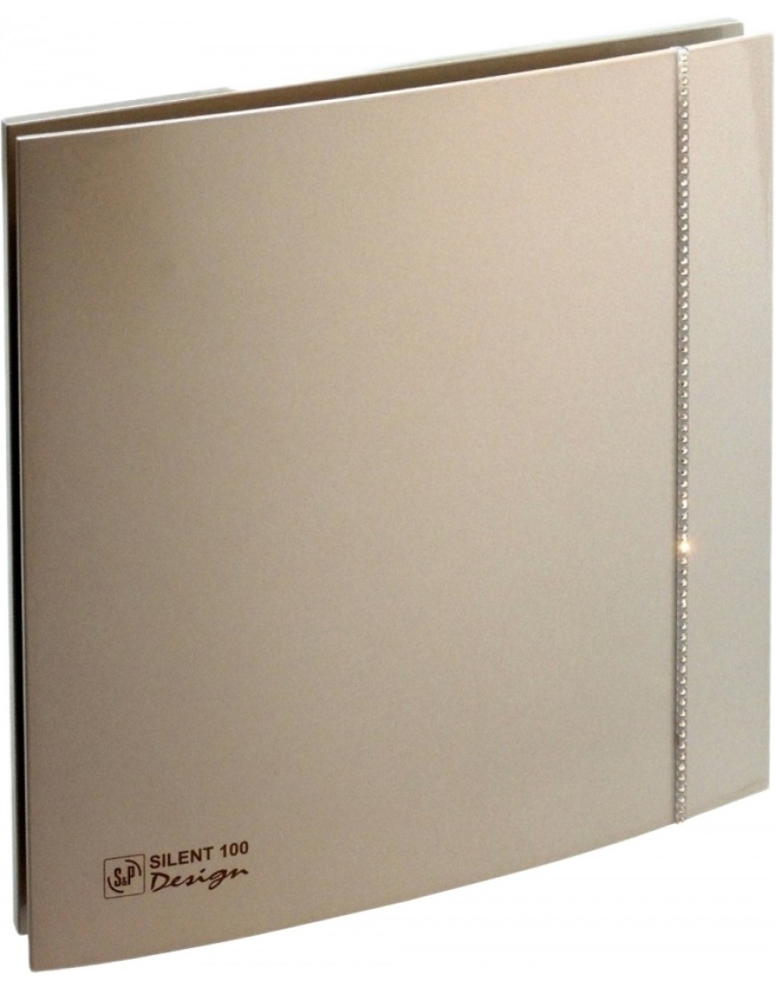 Ventilator de extracție pentru baie Soler & Palau Silent 100 CZ Champagne Design Swarovski