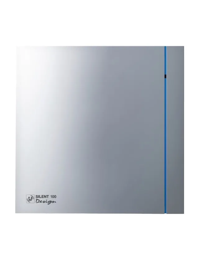 Ventilator de extracție pentru baie Soler & Palau Silent 100 CRZ Silver Design 3C
