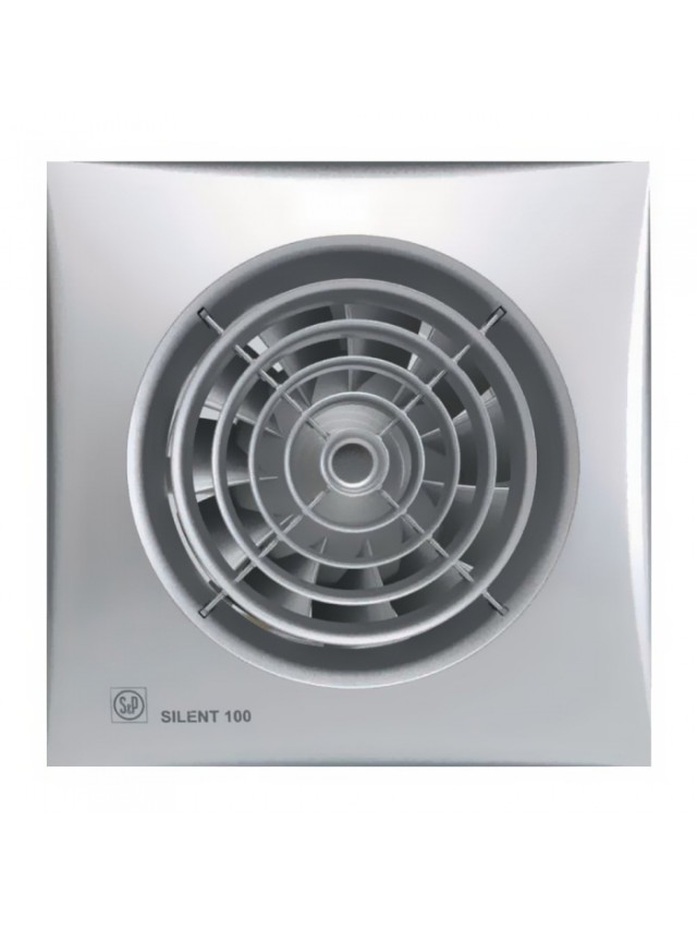 Ventilator de extracție pentru baie Soler & Palau Silent 100 CHZ Silver