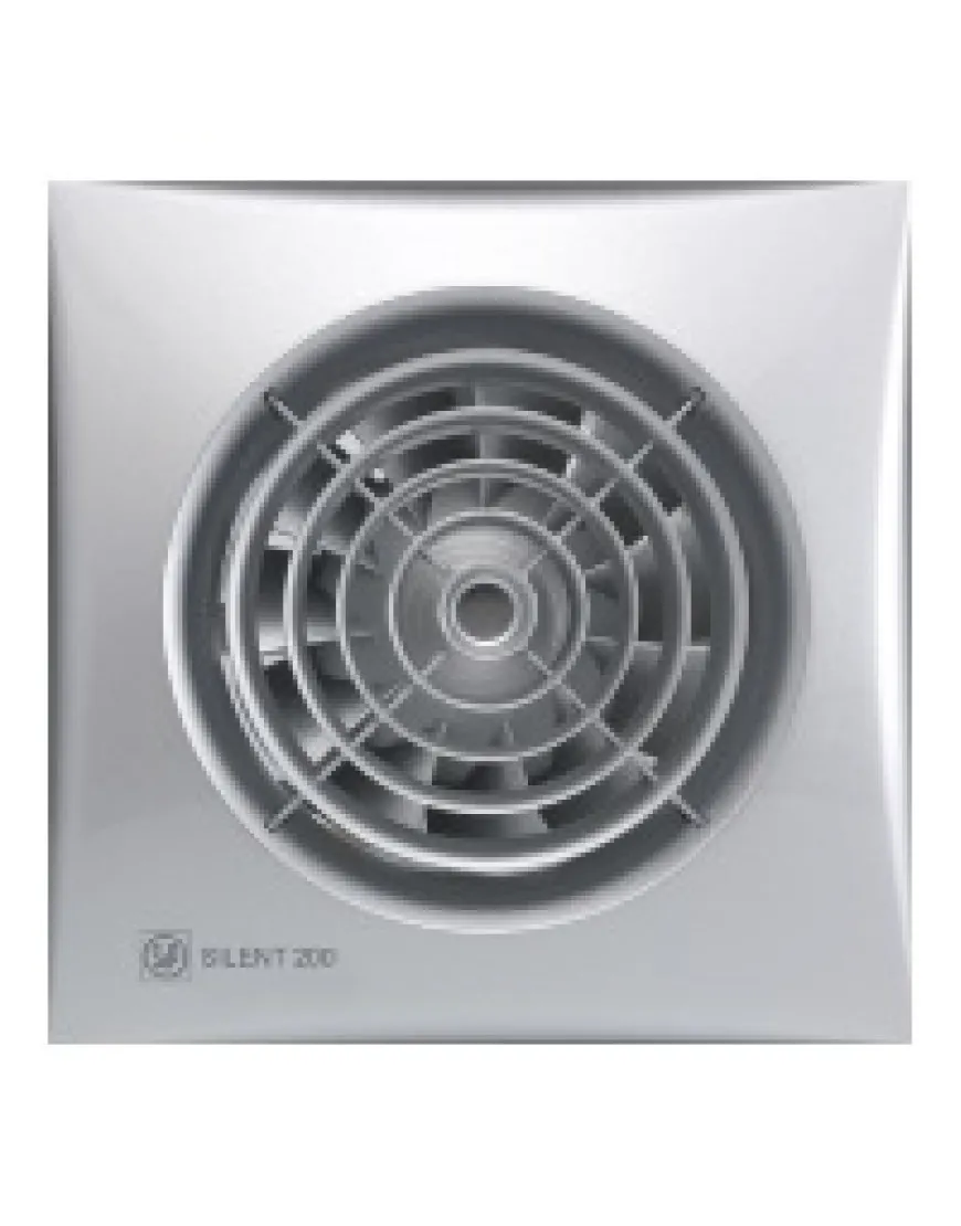 Ventilator de extracție pentru baie Soler & Palau Silent-200 CRZ Silver