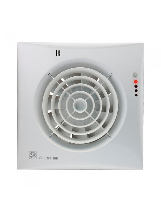 Ventilator de extracție pentru baie Soler & Palau Silent 100 CHZ Visual